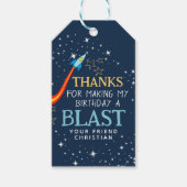 リーチフォーザスターズ宇宙誕生日ありがとう ギフトタグ (正面)