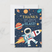 リーチフォーザスターズ宇宙誕生日ありがとう サンキューカード (正面)