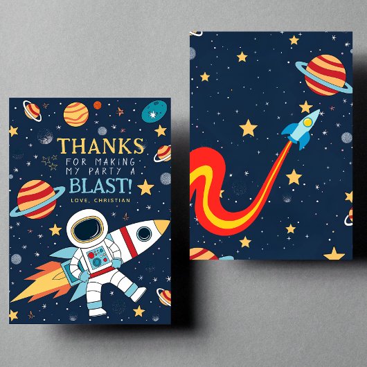 リーチフォーザスターズ宇宙誕生日ありがとう サンキューカード