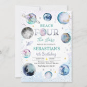 リーチフォーザスターズ宇宙4th誕生日パーティー 招待状 (正面)