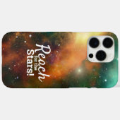 リーチフォーザスターズ引用文タイポグラフィクール宇宙 Case-Mate iPhoneケース (裏面 (横))