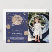 リーチフォーザスターズ誕生日フォト招待状 招待状 (正面/裏面)