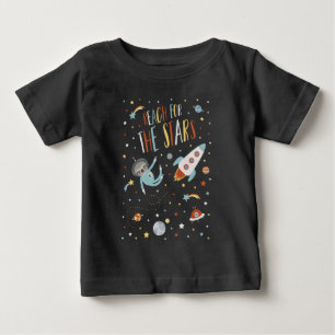 リーチフォーザスターズ-宇宙スロス ベビーTシャツ