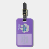 リーチラベル-セラピーペット ラゲッジタグ (正面縦)