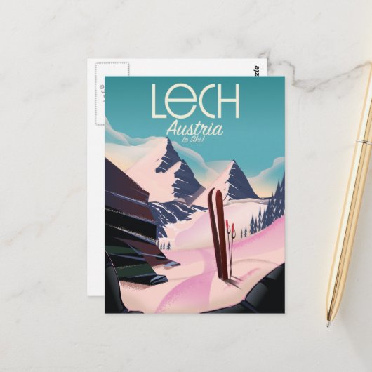 リーチ・オーストリアスキーのポスター。 ポストカード (正面/裏面インサイチュ)