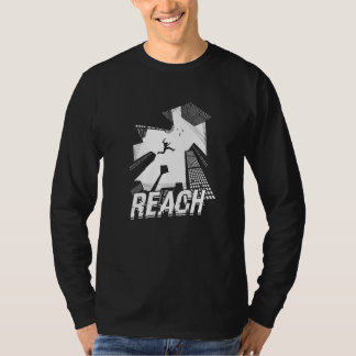 リーチ – パークールフリーランニングと飛び越える Tシャツ