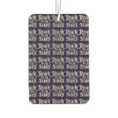 リーチ・フォー・ザ・スターズシナタイポグラフィアート カーエアーフレッシュナー (裏面)