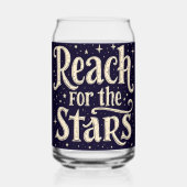 リーチ・フォー・ザ・スターズシナタイポグラフィアート ガラス缶 (裏面)