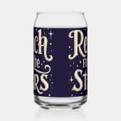 リーチ・フォー・ザ・スターズシナタイポグラフィアート ガラス缶 (左)