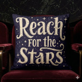 リーチ・フォー・ザ・スターズシナタイポグラフィアート クッション