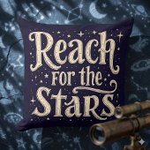 リーチ・フォー・ザ・スターズシナタイポグラフィアート クッション