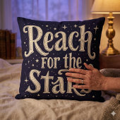 リーチ・フォー・ザ・スターズシナタイポグラフィアート クッション