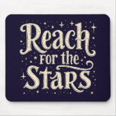 リーチ・フォー・ザ・スターズシナタイポグラフィアート マウスパッド (正面)