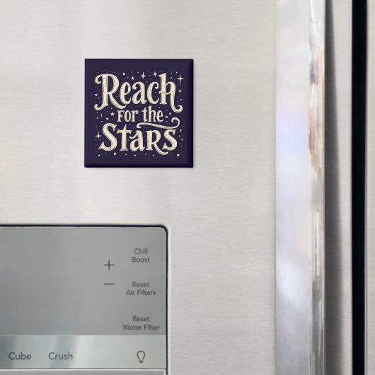 リーチ・フォー・ザ・スターズシナタイポグラフィアート マグネット (インサイチュ (冷蔵庫))