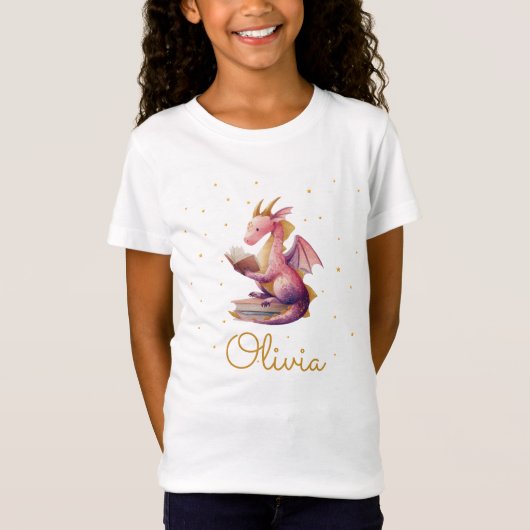 リーディングドラゴン女子Tシャツ – オリジナルネーム Tシャツ (正面)