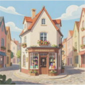 リーディング コーナー - スクエア ビニール シール (正面)