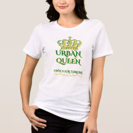 リードするために生まれた 白 黄色 緑 グラフィック ウィメンズ トライブレンドTシャツ
