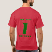 リードするために生まれ、勝利するために作られた Tシャツ (裏面)