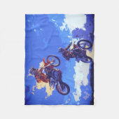 リードする – Motocross Racers フリースブランケット (正面)