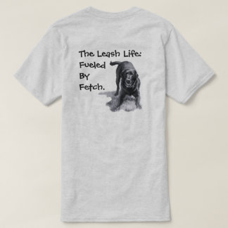 リードのある生活: フェッチに燃えて Tシャツ