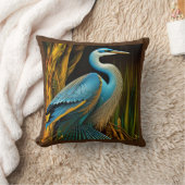 リードのブルーヘロン クッション (ブランケット)