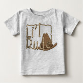 リードゥードリトルウエスタンハットカウボーイ ベビーTシャツ (正面)