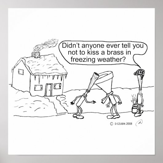 リードキスをする真鍮 ポスター (正面)