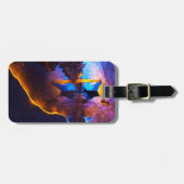 リードフルート洞窟の光，中国 ラゲッジタグ (正面横)