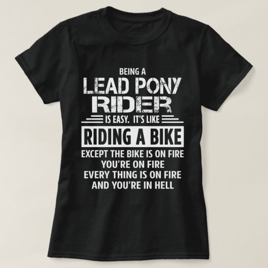 リードポニーのライダー Tシャツ (デザイン正面)