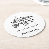 リードメカニカル紙コースター ラウンドペーパーコースター (アングル)