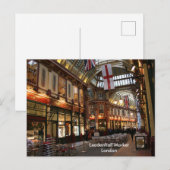 リードンホール市場 ロンドン ポストカード (正面/裏面)
