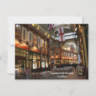 リードンホール市場 ロンドン ポストカード