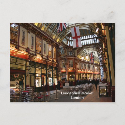 リードンホール市場 ロンドン ポストカード (正面)