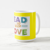 リード付きラヴやる気を起こさせる引用文マグ コーヒーマグカップ (正面右)
