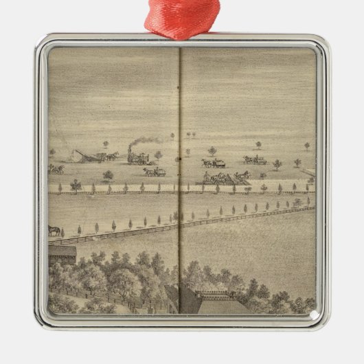 リード住宅、騎士上陸 メタルオーナメント (正面)