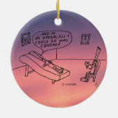 リード心理学者ホワイト セラミックオーナメント (裏面)