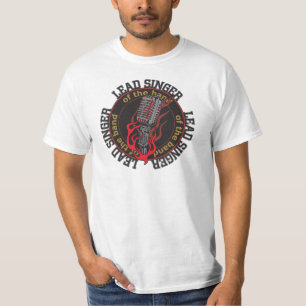 リード歌手メンズ価値ロック・ミュージックのTシャツ Tシャツ