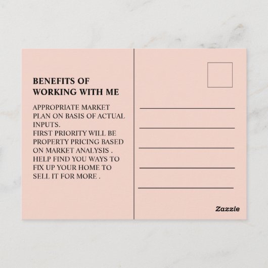 リード生成実在不動産期限切れリスト ポストカード (裏面)