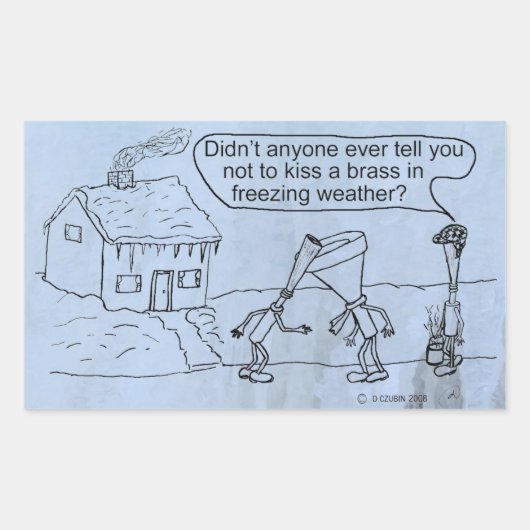 リード真キスをする鍮の長方形シール 長方形シール (正面)