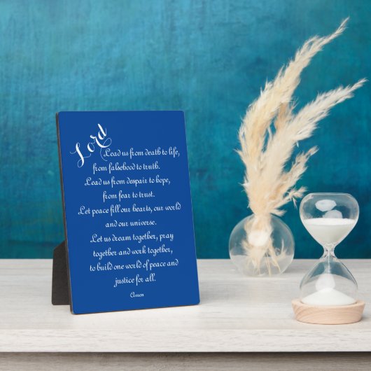 リード米国 – 世界平和祈りの言葉 フォトプラーク (側面)