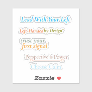 リード・ウィズ・ユア・レフト - カスタムカット ビニールステッカー シール