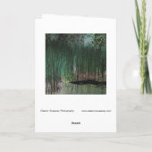 "リード" – デジタル変換された湿原と池のエッジ カード (裏面)