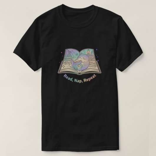 リード、昼寝、リピート Tシャツ (デザイン正面)
