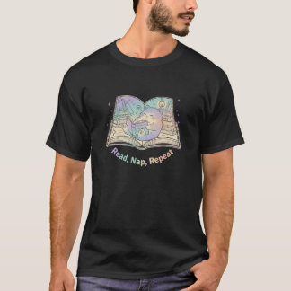 リード、昼寝、リピート Tシャツ