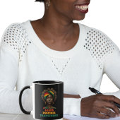 リード、黒いインスパイア履歴の月を変換 マグカップ