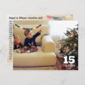 リード – 15ヶ月 ポストカード (正面/裏面)