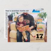 リード–17ヶ月(スノーレコード!) ポストカード (正面/裏面)