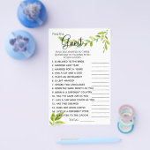 リードFind the Guestブライダルシャワーゲームカード チラシ (シングル)