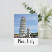 リーニングタワーとラフォンタナデイプッティ,ピサ ポストカード (スタンド正面)