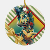 リーネイストライプーオーナメント セラミックオーナメント (正面)